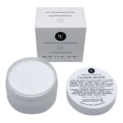 Quick Drying Clown White Cream Makeup