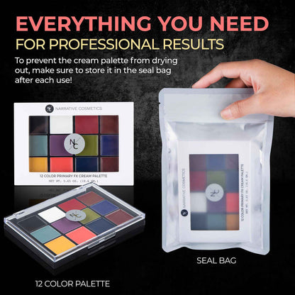 Quick Drying Primary FX Cream Makeup Palette