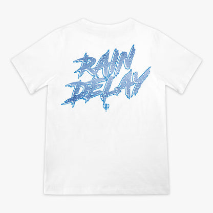 White Rain Delay youth graphic tee — back view