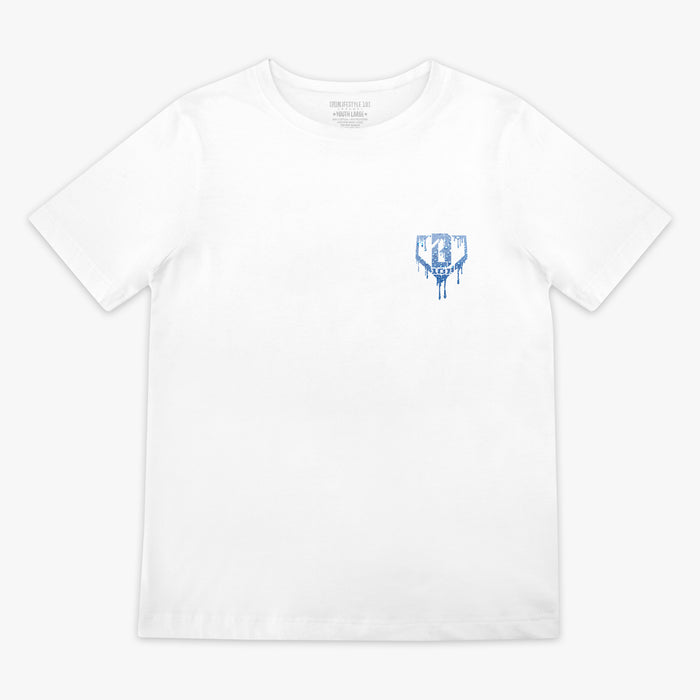 White Rain Delay youth graphic tee — front view