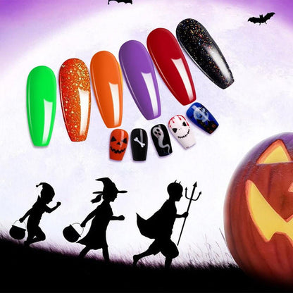 🎃Flash Sale🔥RARJSM ® Halloween Girl - 6 Shades Gel Nail Polish Set｜7.5ml 6pcs