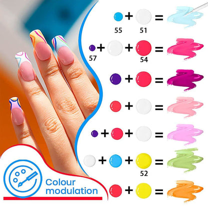 RARJSM ® Nail Art Gel Liner | 12 Colors Primary Color Painting Nail Gel Polish Set｜8ml 12pcs