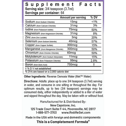 ReMyte Mineral Solution (16 oz) by RnA ReSet Pro