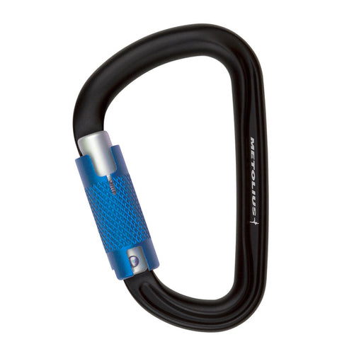 Rig Auto Lock Carabiner - Metolius logo side