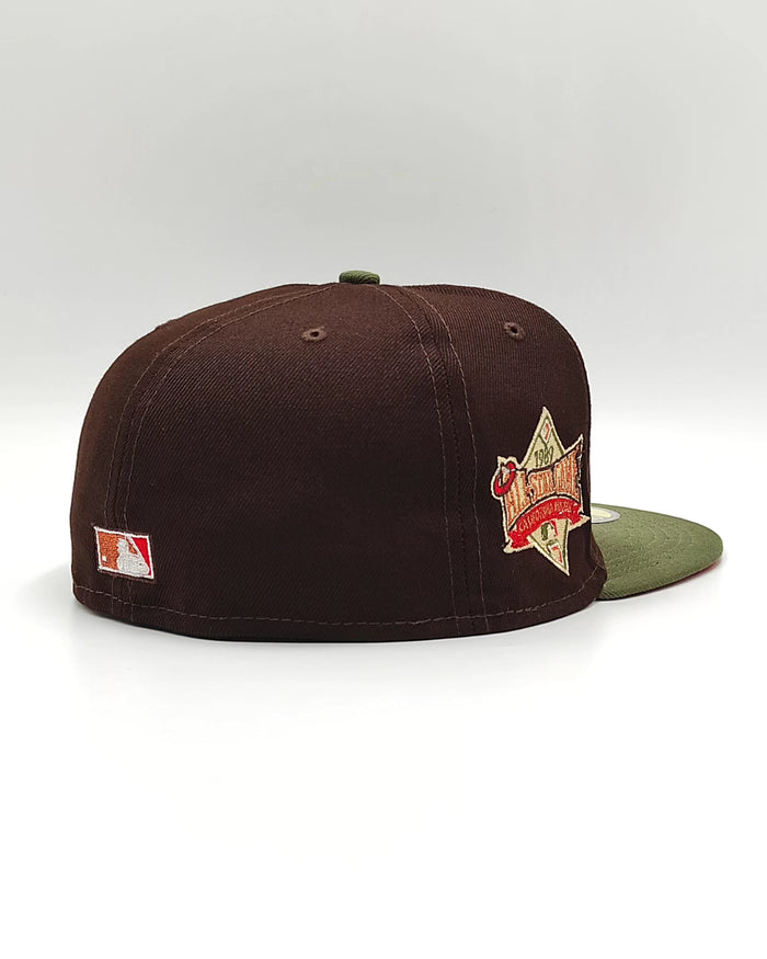 New Era California Angels all star game 1989 heavy copper two Tone edition 59fifty fitted hat