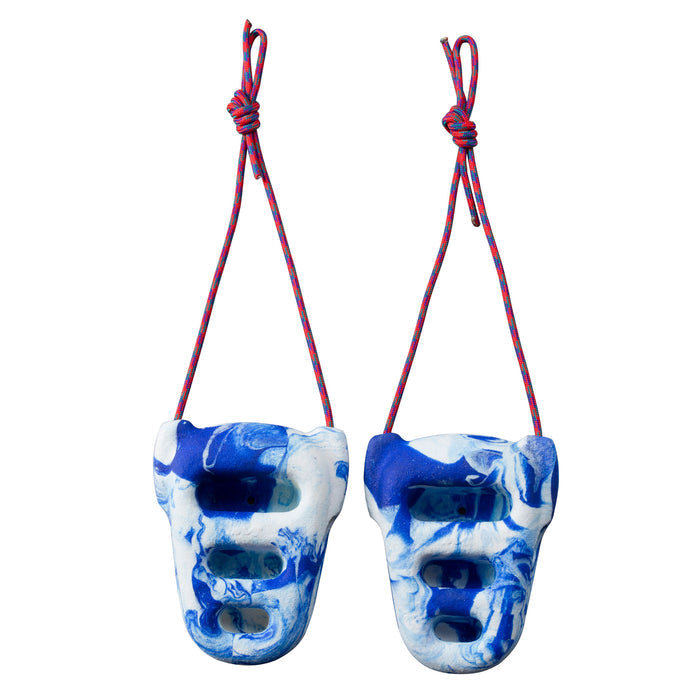Rock Rings 3D - Blue/White Swirl