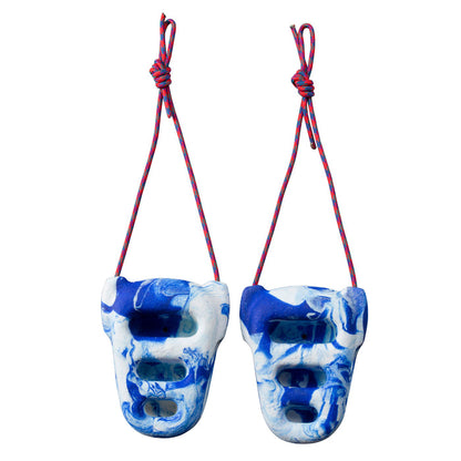 Rock Rings 3D - Blue/White Swirl