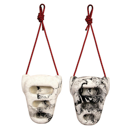 Rock Rings 3D - Black/White Swirl