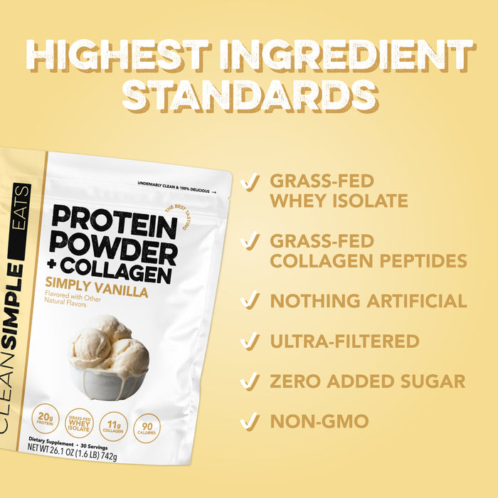 Sam's Club Exclusive Protein Powder + Collagen: Simply Vanilla (30 Serving Bag)