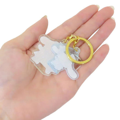 Sanrio Acrylic Charm & Gold Keychain
