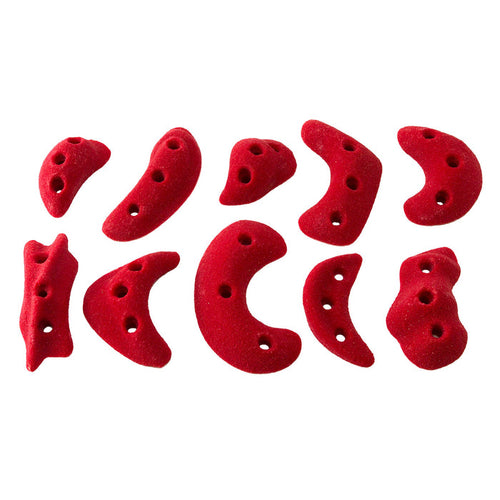 All American Screw-on Handholds - 10 Pack in red