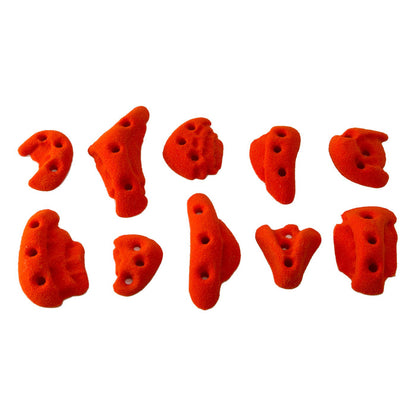 Naturals Screw-on Handholds - 10 Pack in red