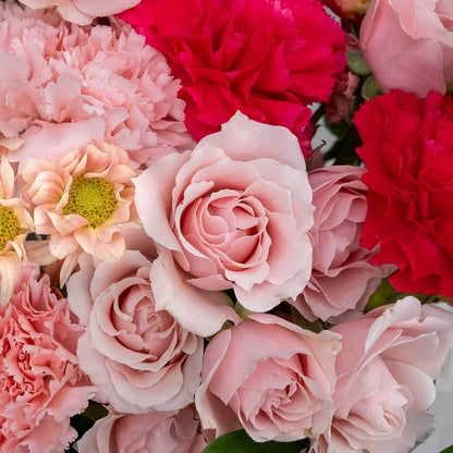 Shades Of Pink Flower Bouquet Close Up - Image