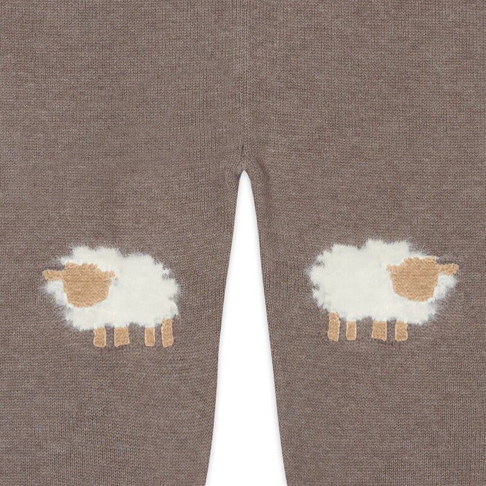 Sheep Jacquard Knit Organic Baby Pullover & Pant Set