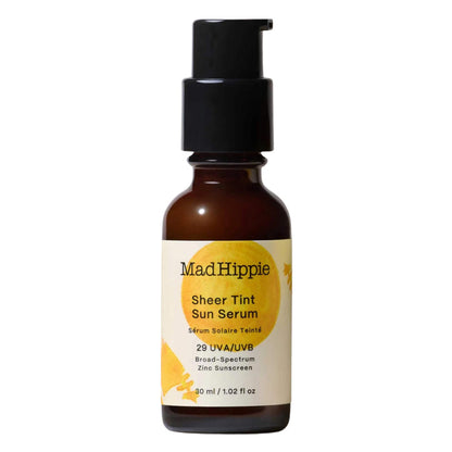 Pump Bottle of Mad Hippie Sheer Tint Sun Serum 29 SPF 30mL
