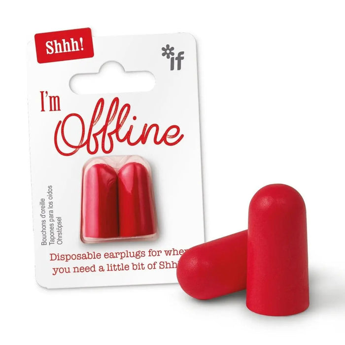 'Shhh! I'm Offline' - Earplugs