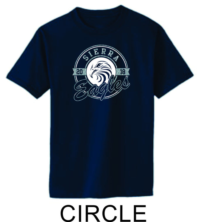 Sierra Basic Tee in 4 Designs- Matte or Glitter