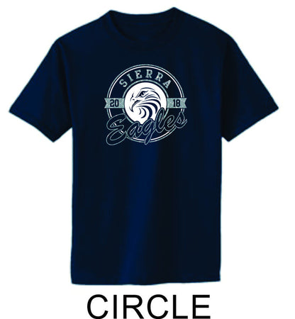 Sierra Basic Tee in 4 Designs- Matte or Glitter
