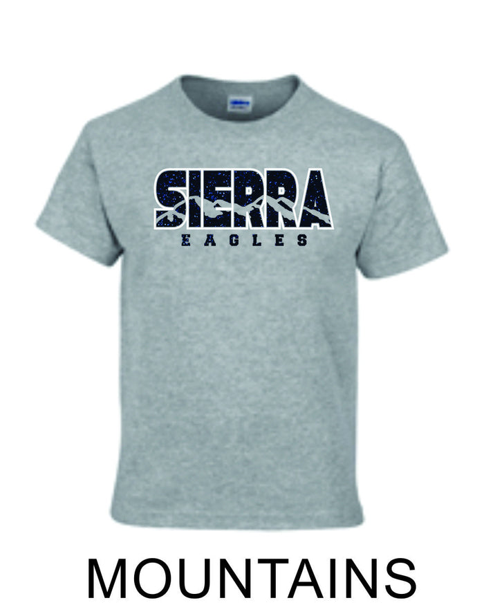 Sierra Basic Tee in 4 Designs- Matte or Glitter