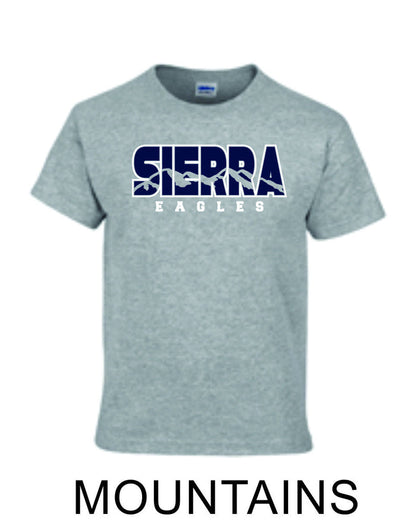 Sierra Basic Tee in 4 Designs- Matte or Glitter