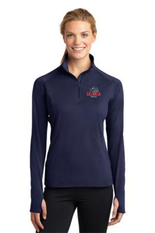 Sierra Ladies Sport Wick 1/2 Zip Pullover