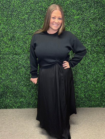 Silky and Knit Midi by Jodifl