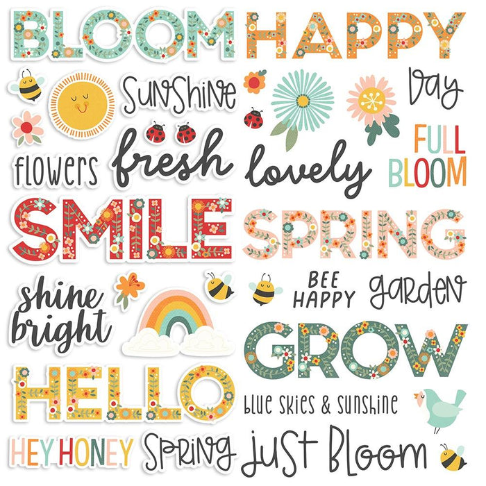 Simple Stories - Foam Stickers - 35/Pkg - Full Bloom. Available at Embellish Away located in Bowmanville Ontario Canada.