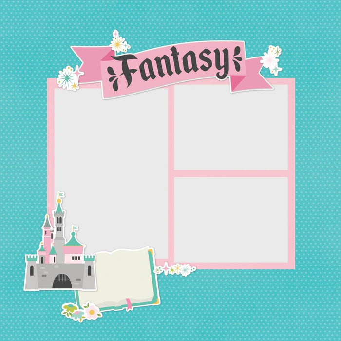 Simple Stories - Simple Pages Page Pieces - Say Cheese Fantasy At The Park. This package includes 15 Large Die Cut Cardstock Pieces. Made in USA. Available at Embellish Away located in Bowmanville Ontario Canada. Layout by Brand Ambassador.