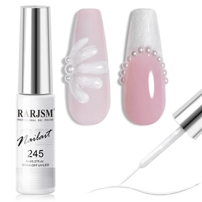 RARJSM® Sliver Pearlescent Nail Art Gel Liner Pearl gel nail polish
