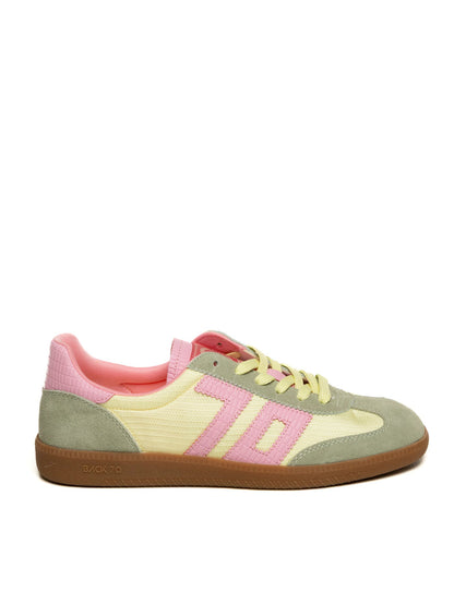 BACK 70 Sneaker ghost verde/rosa GHOST C26-501 SUEDE PINK GREEN