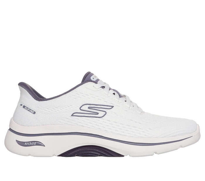 SKECHERS Sneaker go walk slip ins bianco 125342 GO WALK-WPR