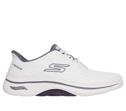 SKECHERS Sneaker go walk slip ins bianco 125342 GO WALK-WPR