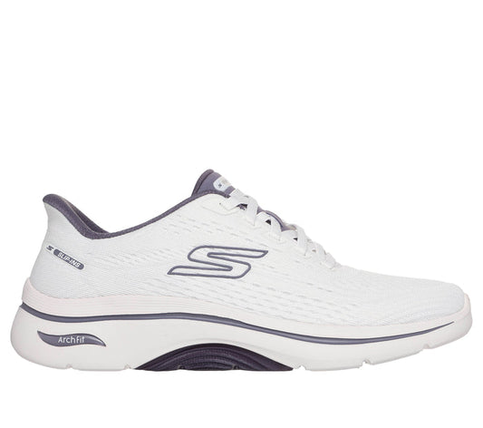 SKECHERS Sneaker go walk slip ins bianco 125342 GO WALK-WPR
