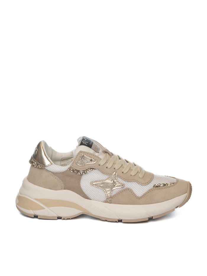 AMA BRAND DELUXE Sneaker moon bianco/oro 4166 MOON-BIA/ORO