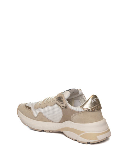 AMA BRAND DELUXE Sneaker moon bianco/oro 4166 MOON-BIA/ORO