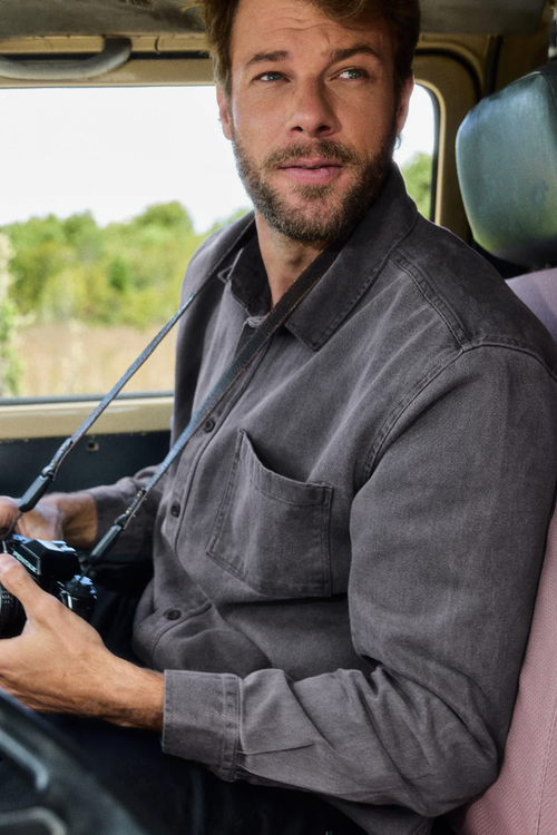 Sobrecamisa Tapi Orgánica Negra Hombre