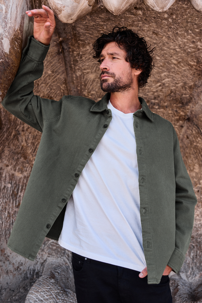 Sobrecamisa Tipe Orgánica Verde Hombre