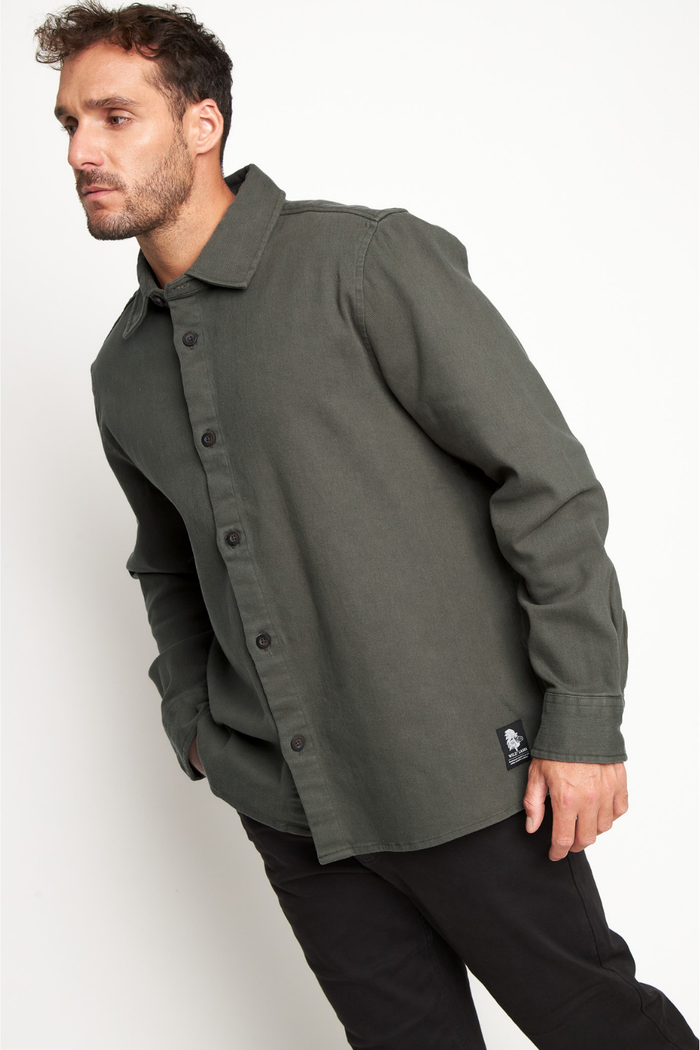 Sobrecamisa Tipe Orgánica Verde Hombre
