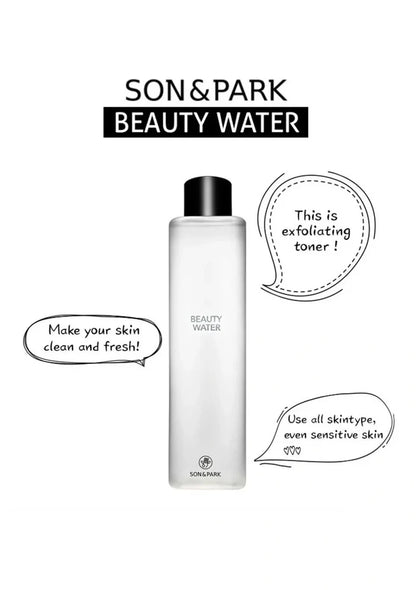 Son & Park Beauty Water bottle with text on a white background