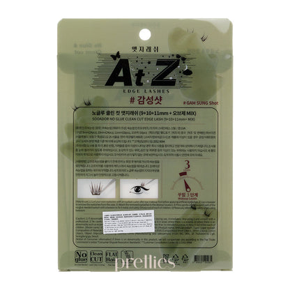 SOO ADOR No Glue & Clean Cut Edge Lashes (#GAM SUNG Shot) 80pcs/ Box (Green Box)