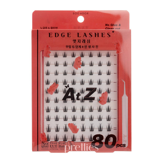 SOO ADOR No Glue & Clean Cut Edge Lashes (#IN SAENG Pic) 80pcs/ Box (Red Box)