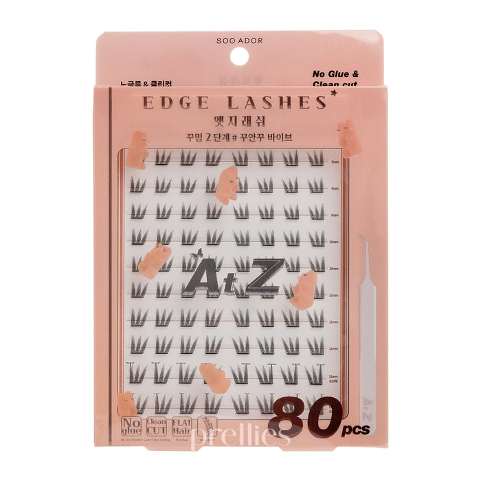 SOO ADOR No Glue & Clean Cut Edge Lashes (#KKU AN KKU Vibes) 80pcs/ Box (Orange Box)