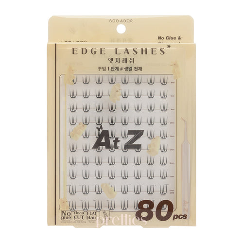 SOO ADOR No Glue & Clean Cut Edge Lashes (#SSAENG EOL Genius) 80pcs/ Box (White Box)