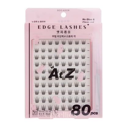 SOO ADOR No Glue & Clean Cut Edge Lashes (#Story GAK) 80pcs/ Box (Light Pink Box)