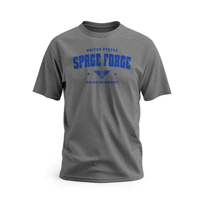 Space Force Future Looks Bright Charcoal Short Sleeve T-Shirt