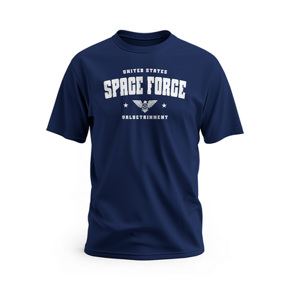 Space Force Future Looks Bright Galactic Navy Short Sleeve T-Shirt