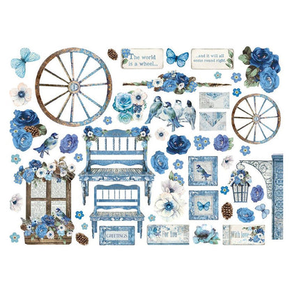 Stamperia - Die-Cuts - Blue Land. A fun addition to cards, scrapbook pages and much more! This package contains assorted coordinating die-cut pieces. Available in several assortments, each sold separately. Available at Embellish Away located in Bowmanville Ontario Canada.