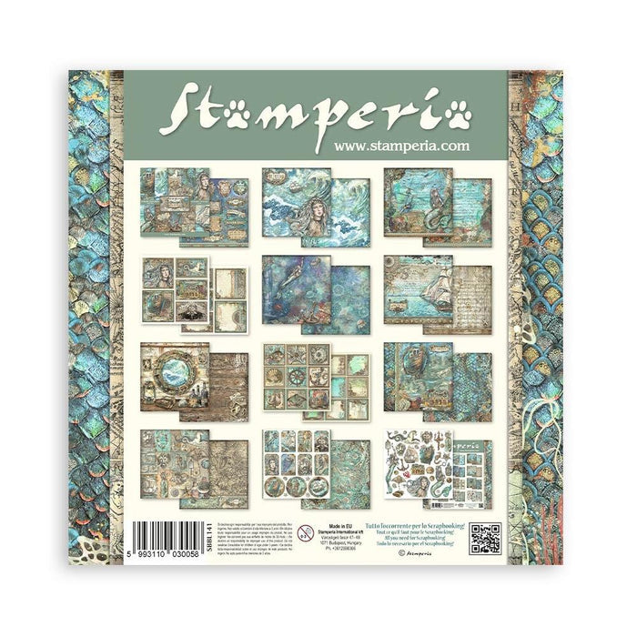 Stamperia - Double-Sided Paper Pad 12"X12" - 10/Pkg - Songs Of The Sea. The perfect addition to your cards, scrapbooks and other paper crafts! This package contains 10 12X12 inch sheets of double-sided paper. Acid free. Available at Embellish Away located in Bowmanville Ontario Canada.