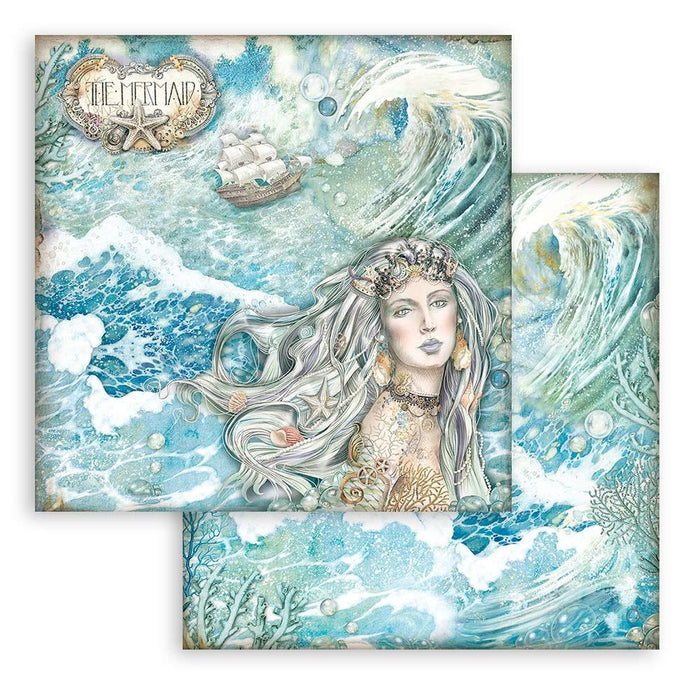 Stamperia - Double-Sided Paper Pad 12"X12" - 10/Pkg - Songs Of The Sea. The perfect addition to your cards, scrapbooks and other paper crafts! This package contains 10 12X12 inch sheets of double-sided paper. Acid free. Available at Embellish Away located in Bowmanville Ontario Canada.