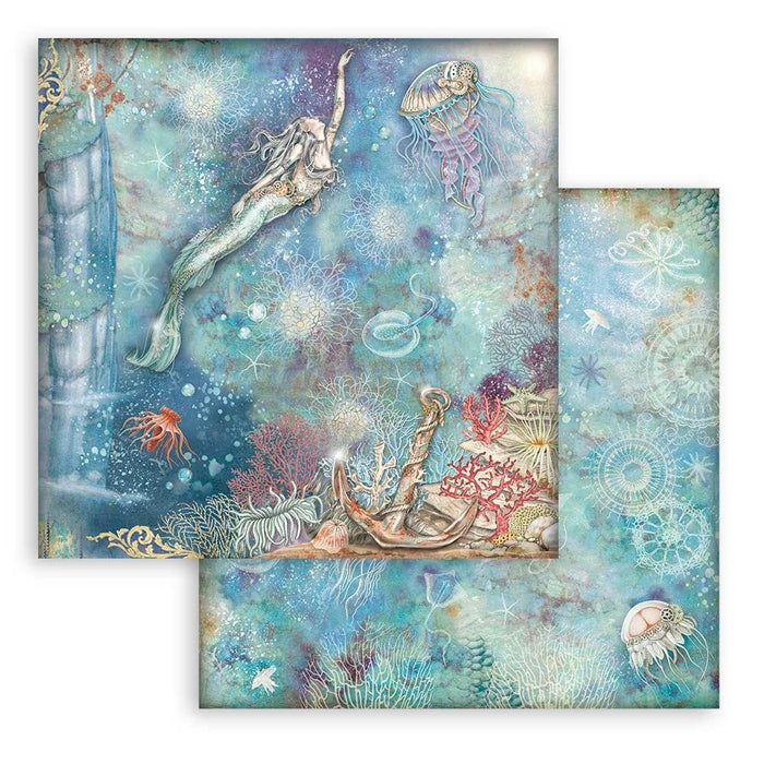 Stamperia - Double-Sided Paper Pad 12"X12" - 10/Pkg - Songs Of The Sea. The perfect addition to your cards, scrapbooks and other paper crafts! This package contains 10 12X12 inch sheets of double-sided paper. Acid free. Available at Embellish Away located in Bowmanville Ontario Canada.